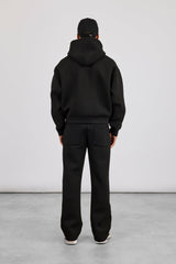 Scuba Boxy Hoodie & Relaxed Trouser - Black