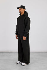 Scuba Boxy Hoodie & Baggy Fit Trouser - Black