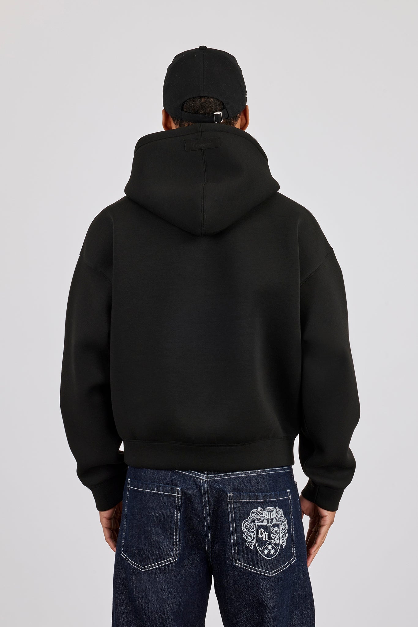 Scuba Boxy Hoodie  - Black