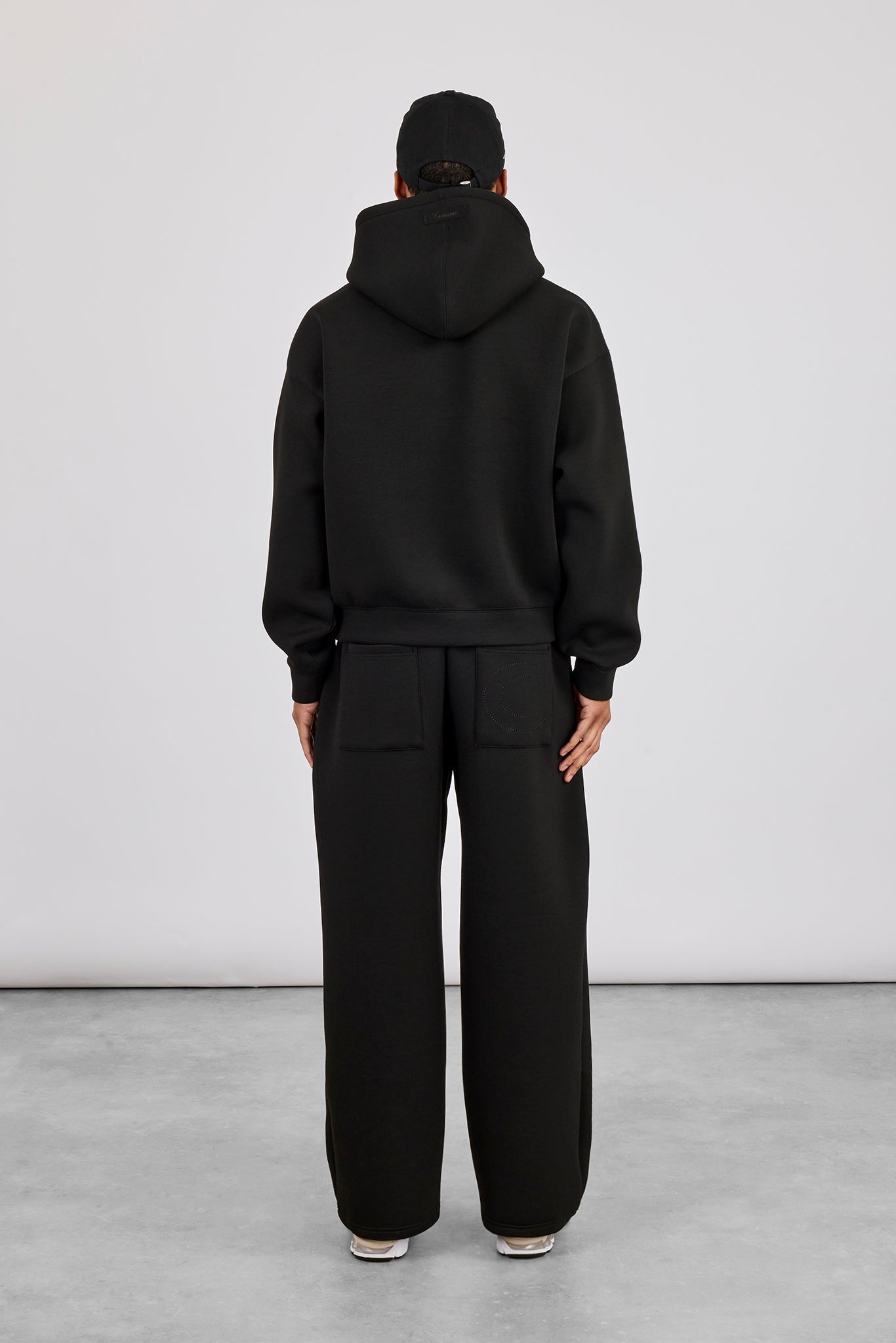 Scuba Boxy Hoodie & Baggy Fit Trouser - Black | Mens Sets | Shop