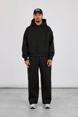 Scuba Boxy Hoodie & Baggy Fit Trouser - Black