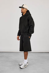 Scuba Boxy Hoodie & Jort - Black