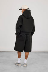 Scuba Boxy Hoodie & Jort - Black