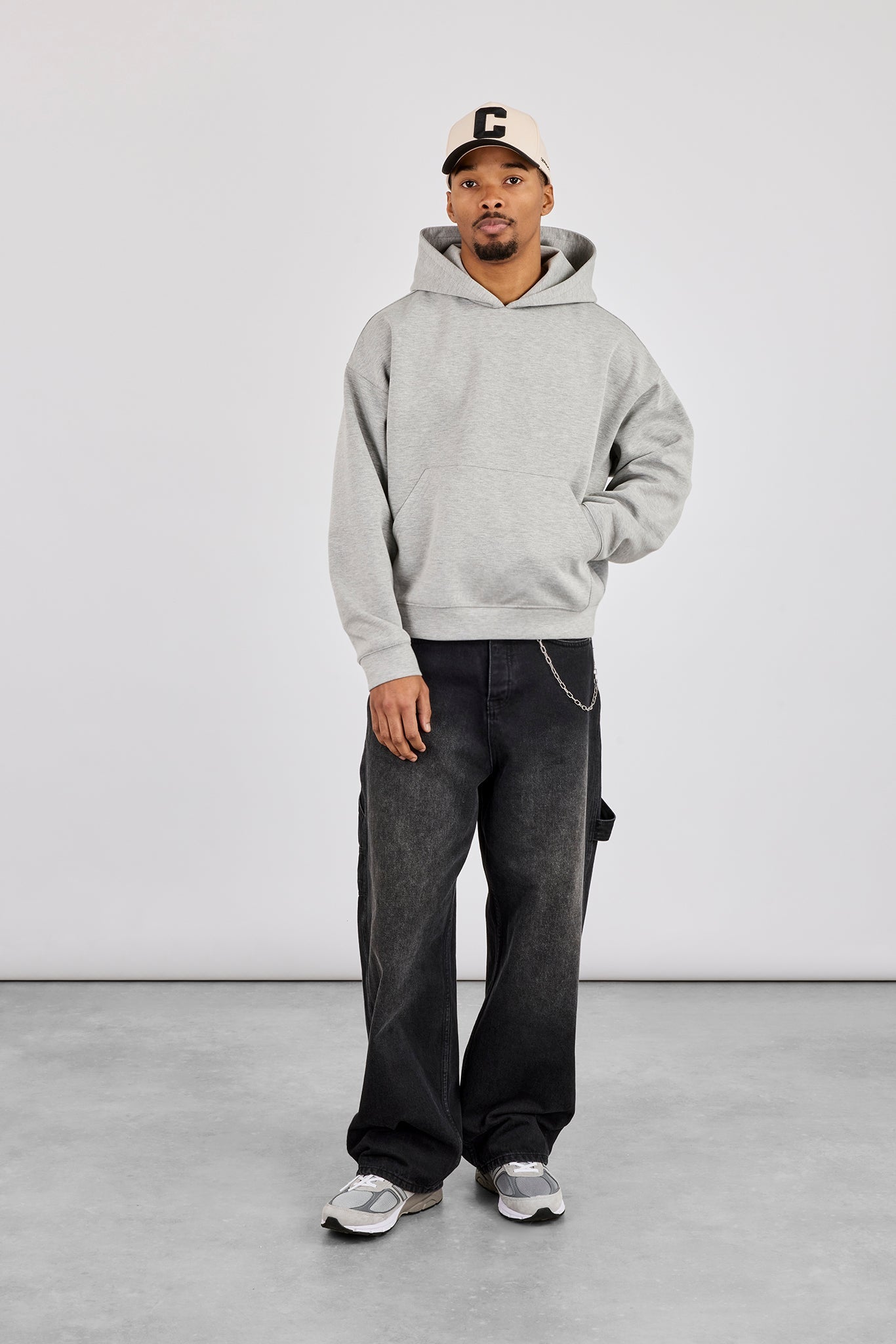 Scuba Boxy Hoodie - Grey