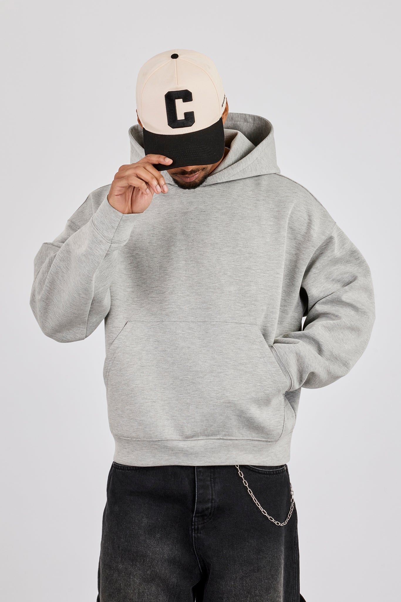 Scuba Boxy Hoodie - Grey