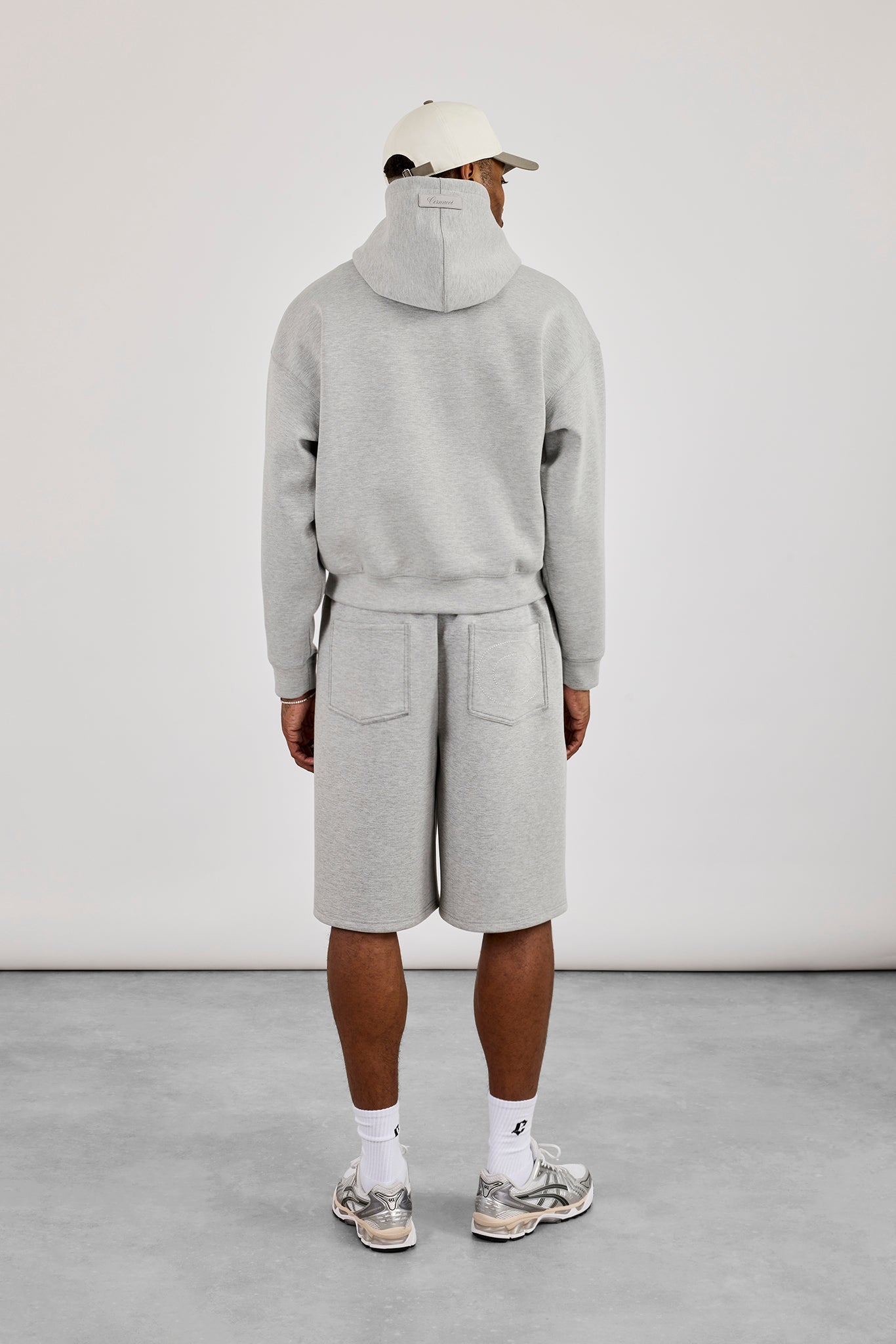 Scuba Boxy Hoodie & Jort - Grey