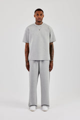 Scuba Oversized T-Shirt & Wide Leg Trouser - Grey