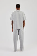 Scuba Oversized T-Shirt & Wide Leg Trouser - Grey