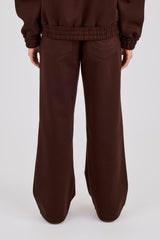 Scuba Wide Leg Jogger - Chocolate