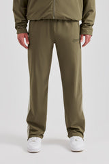 Nylon Panel Straight Leg Jogger - Khaki