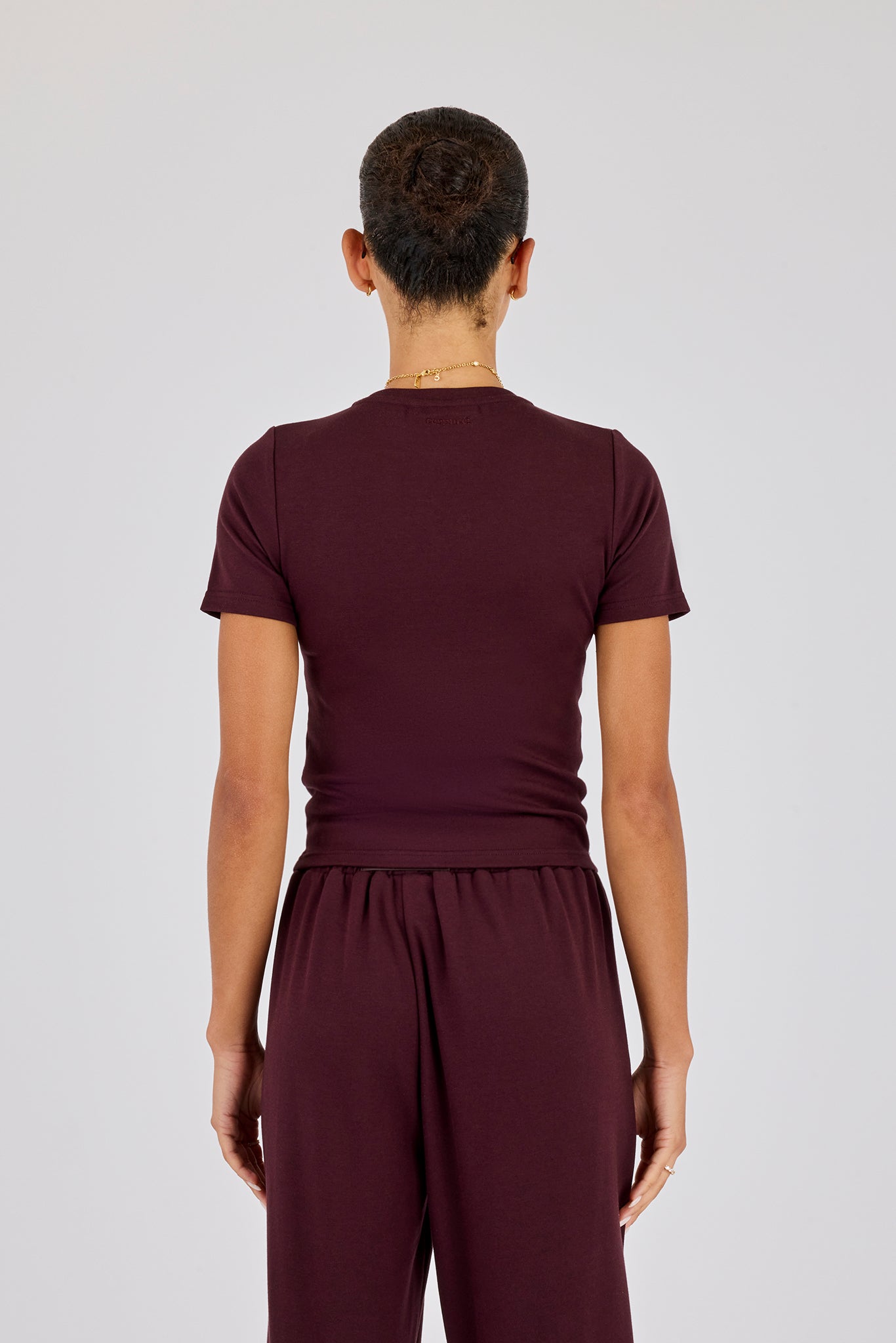 Soft Touch Short Sleeve T-Shirt - Burgundy