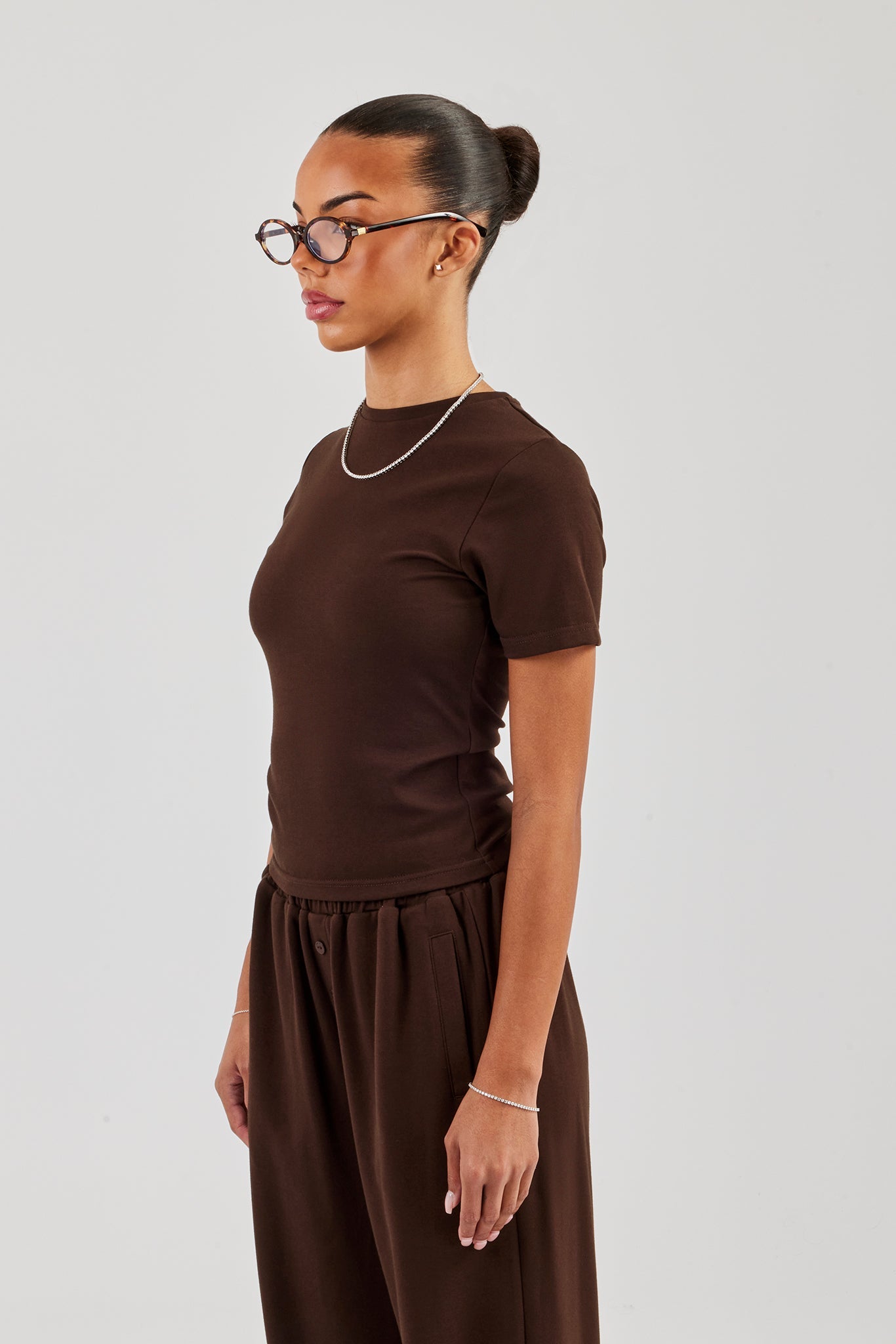 Soft Touch Short Sleeve T-Shirt - Chocolate