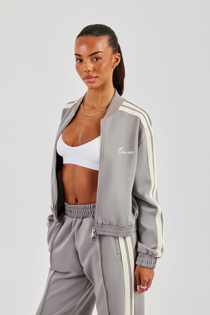 Taping Bomber Jacket - Grey