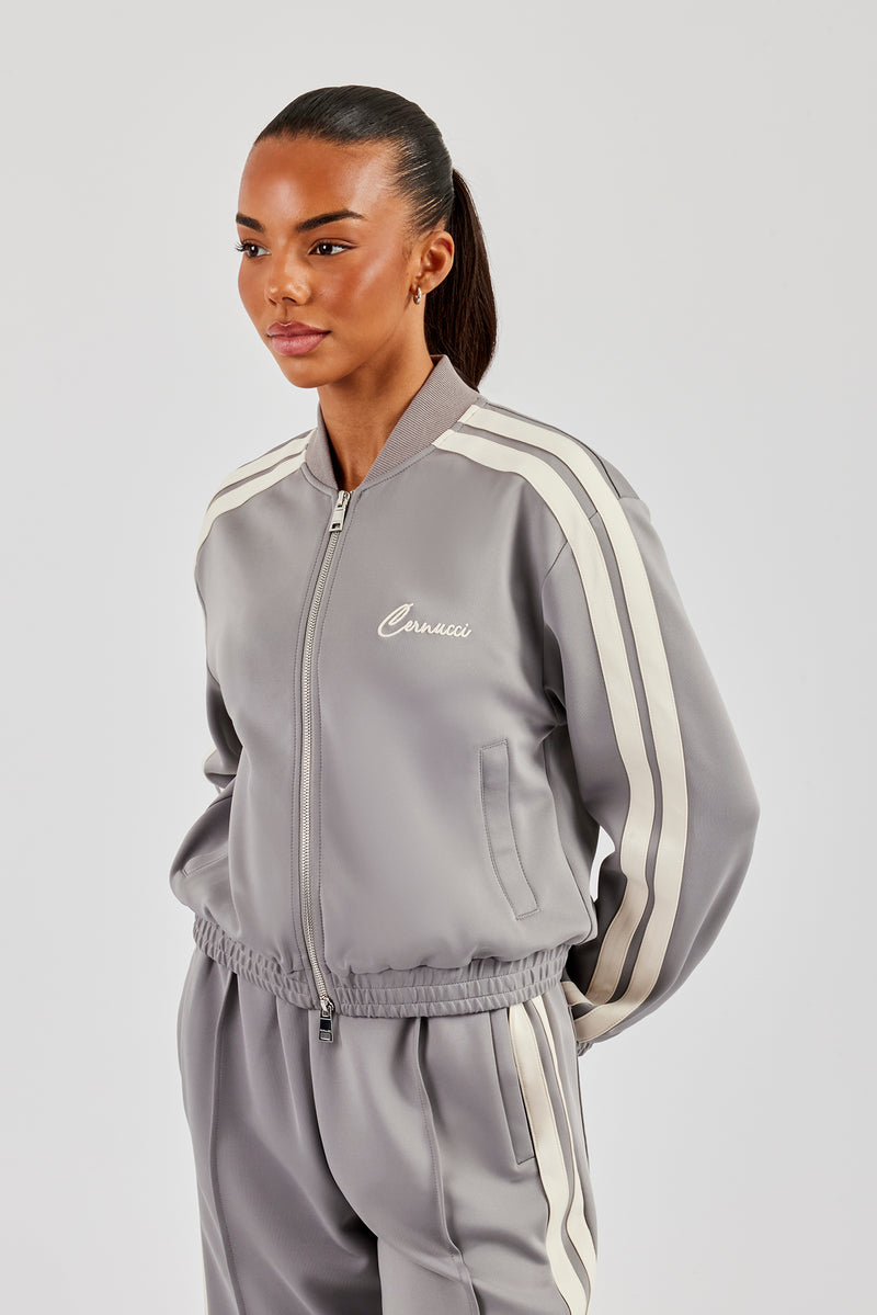 Taping Bomber Jacket - Grey