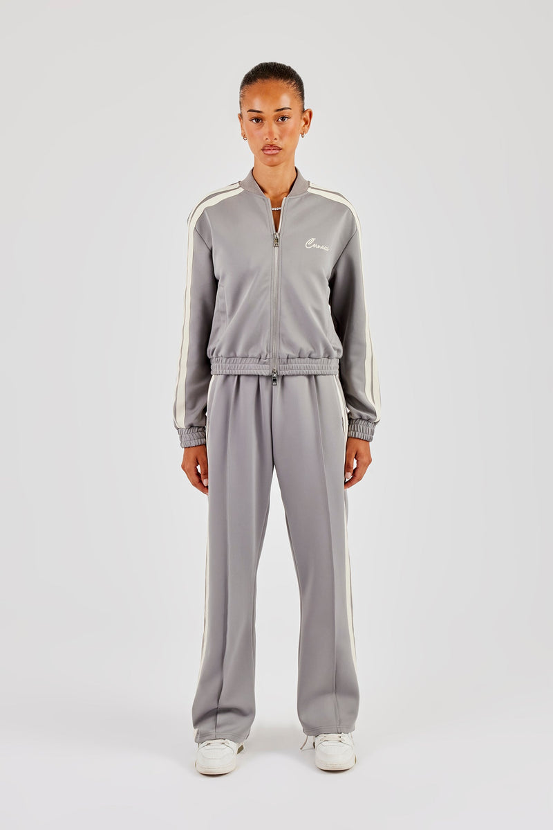 Taping Bomber Jacket & Tailored Trousers - Grey