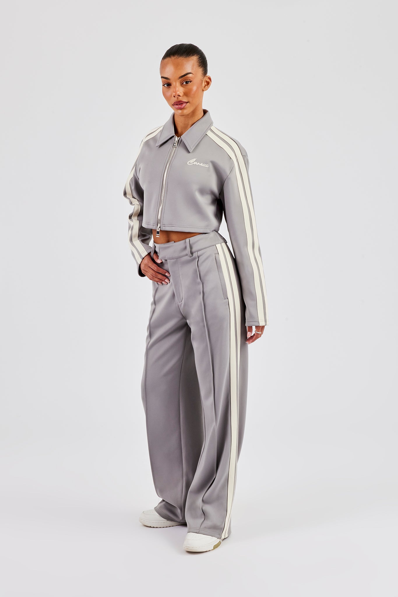 Tailored Taping Trouser - Grey