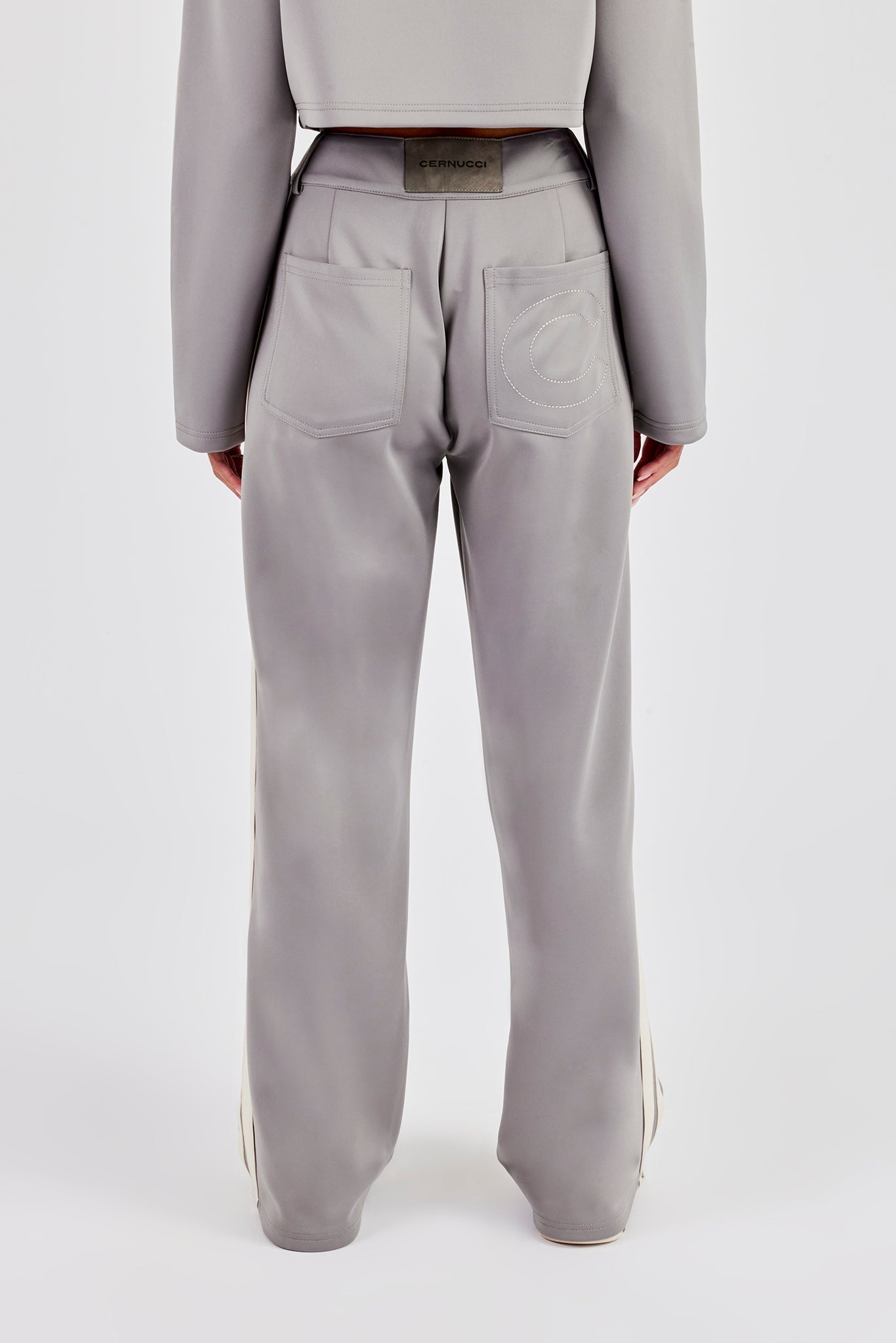 Tailored Taping Trouser - Grey