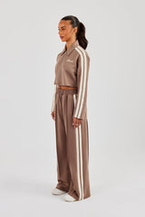 Cropped Harrington Taping Tracksuit - Taupe