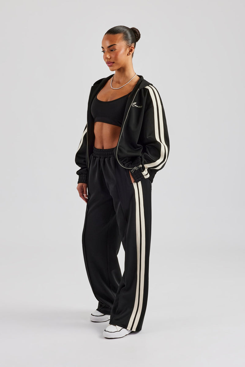 Taping Hooded Tracksuit - Black