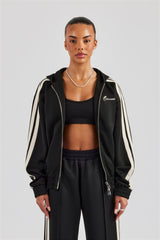 Taping Hooded Jacket - Black