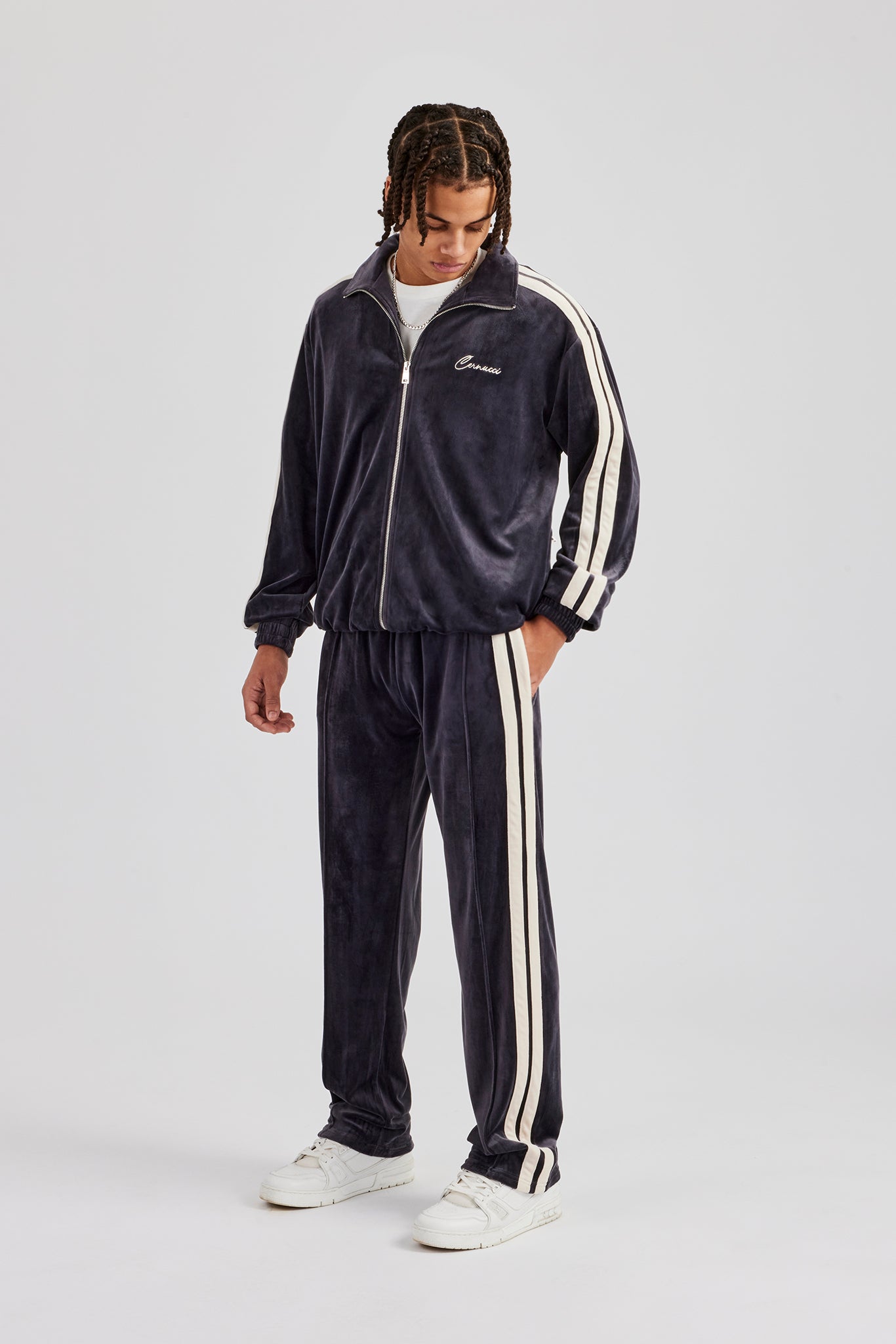 VELVET TRANSFORM EASY TRACK PANTS サイズ0 SU25_ECOMM_VELOUR_TRACK_PANTS_