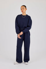 Scuba Boxy Sweatshirt & Baggy Jogger - Navy