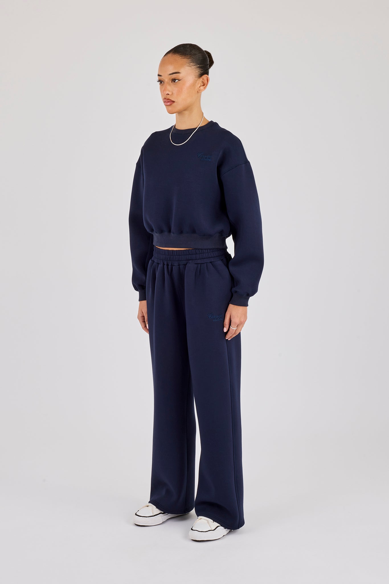 Scuba Boxy Sweatshirt & Baggy Jogger - Navy