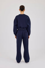 Scuba Boxy Sweatshirt & Baggy Jogger - Navy