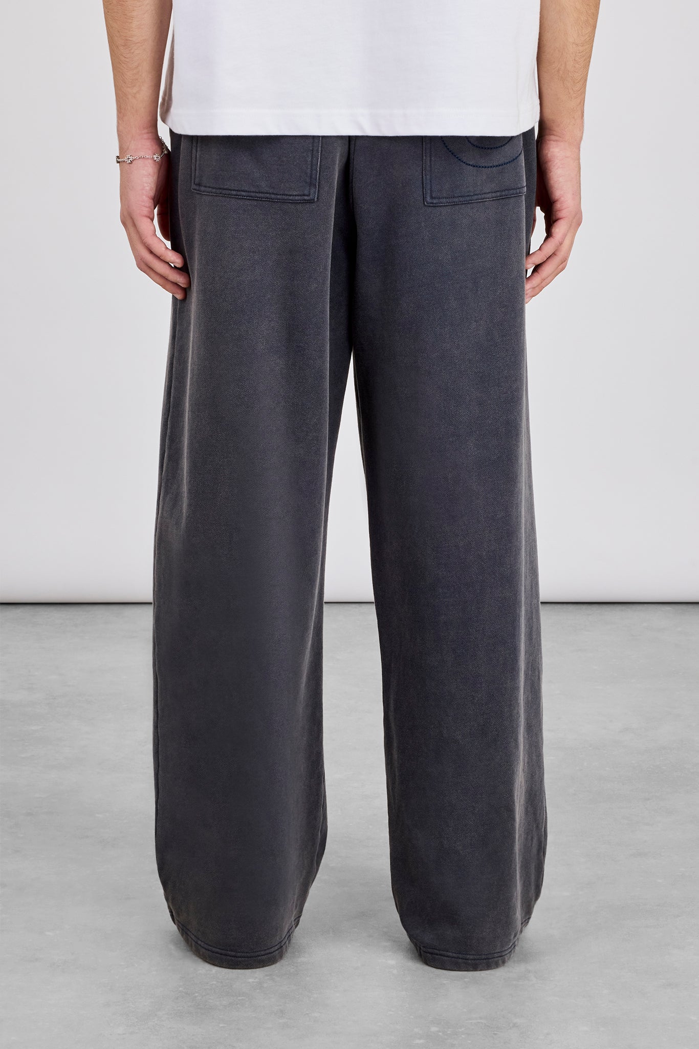 Acid Wash Baggy Jogger - Washed Navy