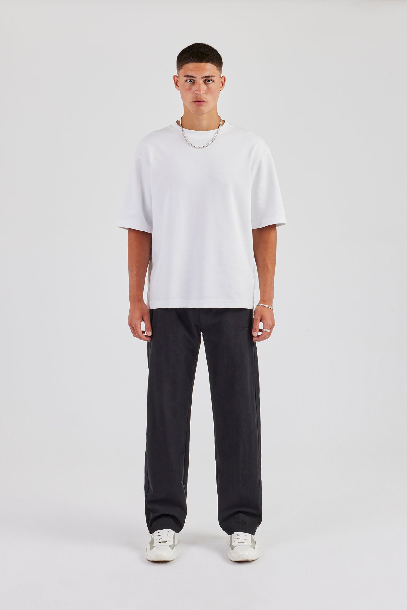 Bonded Nylon Track Pant - Black