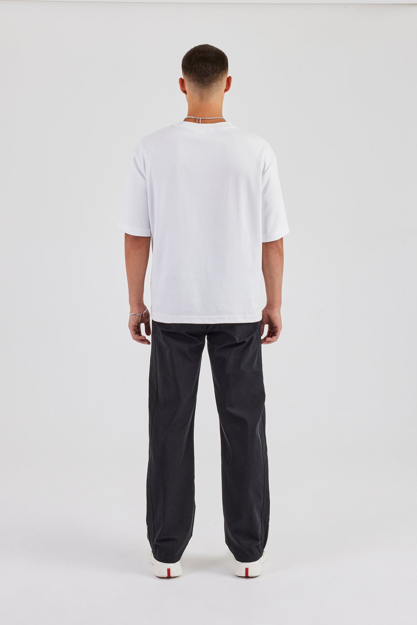 Bonded Nylon Track Pant - Black