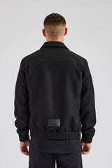 Pocket Twill Harrington Jacket - Black