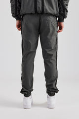 Nylon Colour Block Cuffed Jogger - Charcoal