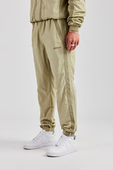 Nylon Colour Block Cuffed Jogger - Light Khaki