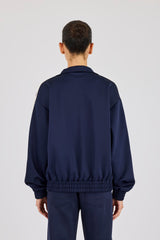 Varsity Panel Track Jacket - Navy