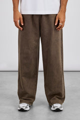 Washed Baggy Jogger - Brown