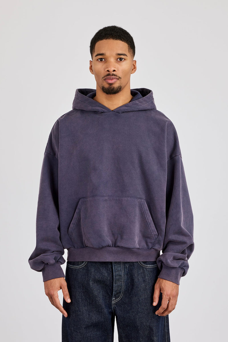 Washed Hoodie - Navy