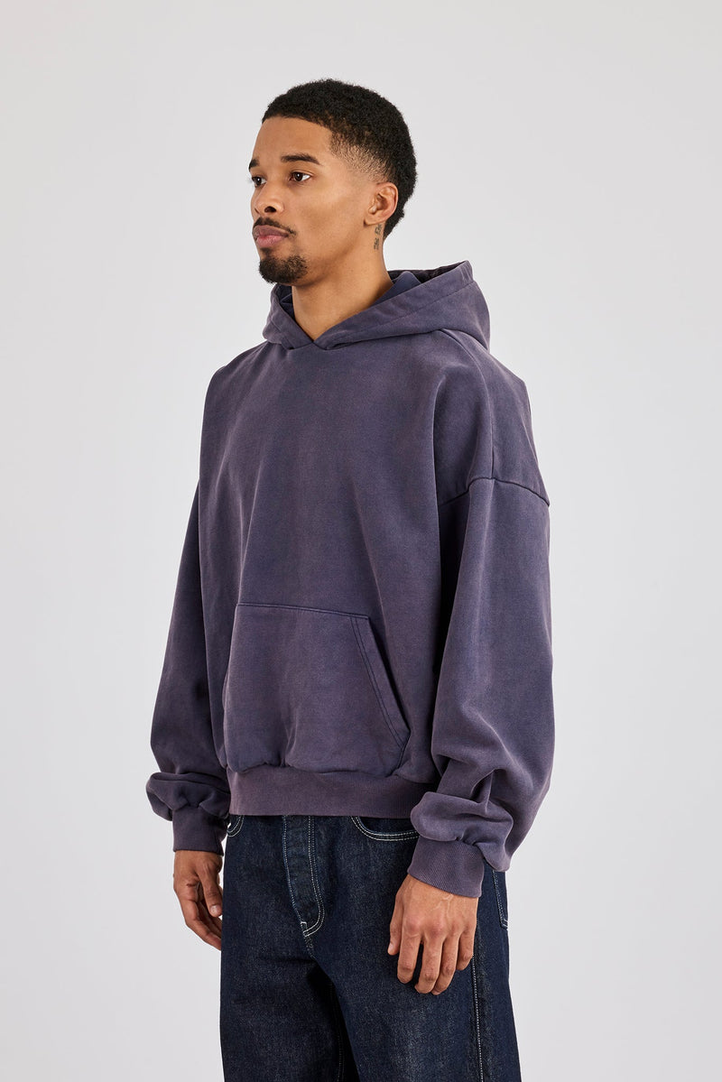 Washed Hoodie - Navy