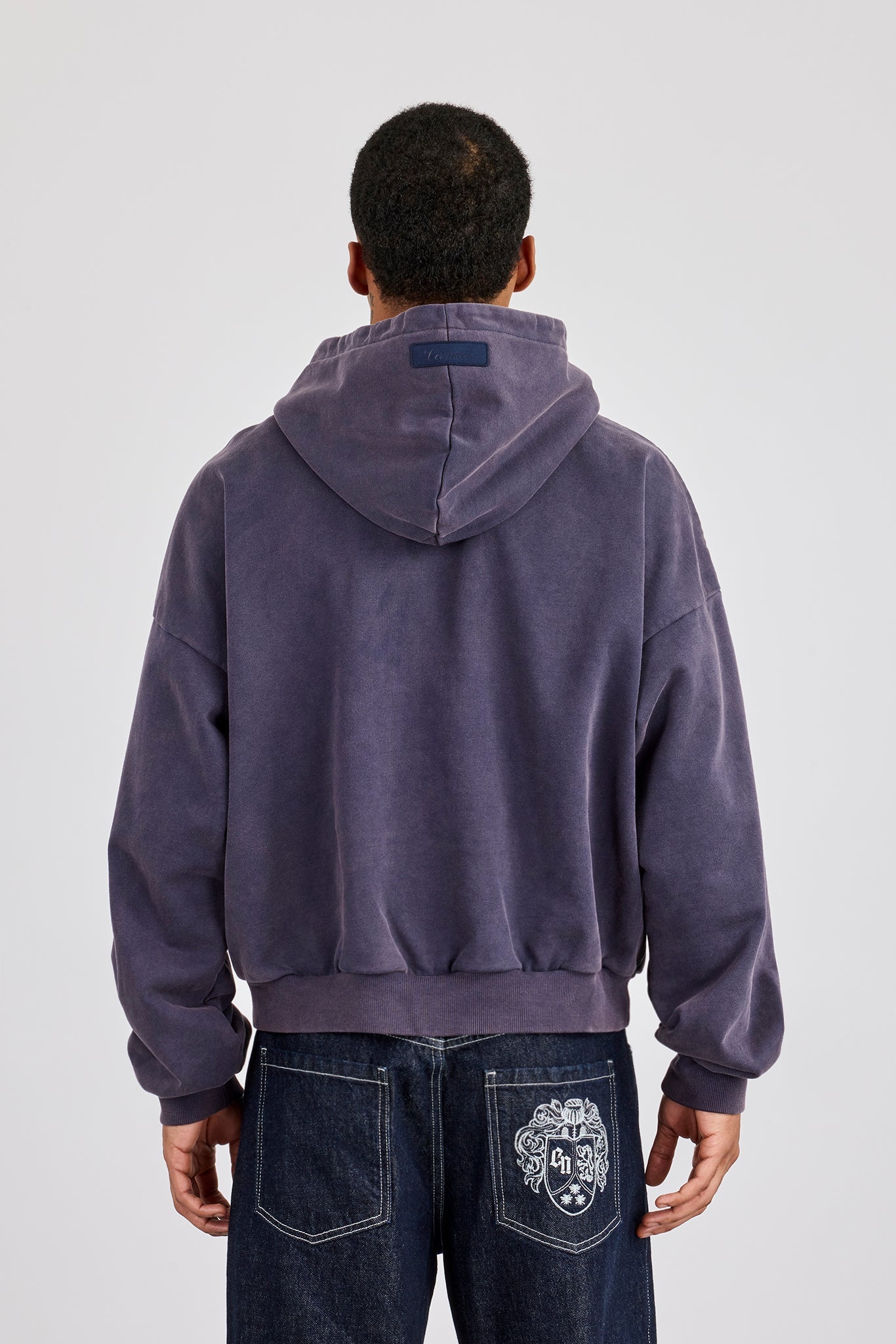 Washed Hoodie - Navy