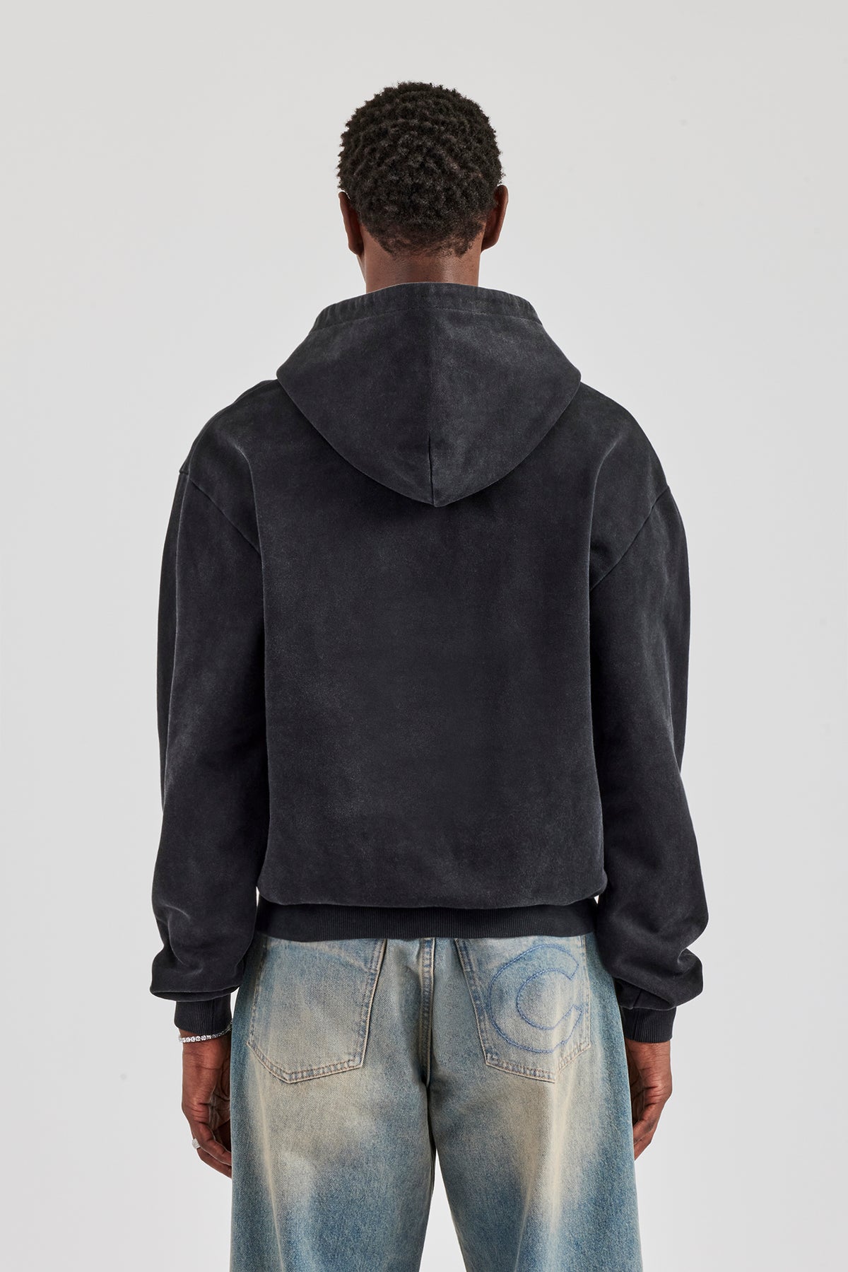 Washed Hoodie - Black | Mens Hoodies & Sweats | Shop Sweaters at 
