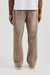 Washed Relaxed Jogger - Brown