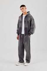 Washed Relaxed Jogger - Grey