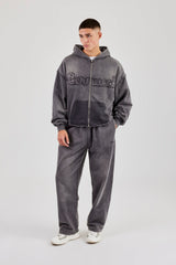 Washed Relaxed Jogger - Grey