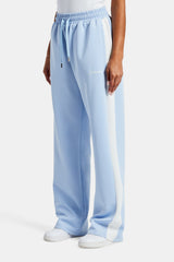 Womens Contrast Panel Track Pant - Light Blue