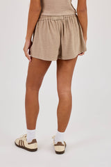 Peached Soft Touch Short - Taupe