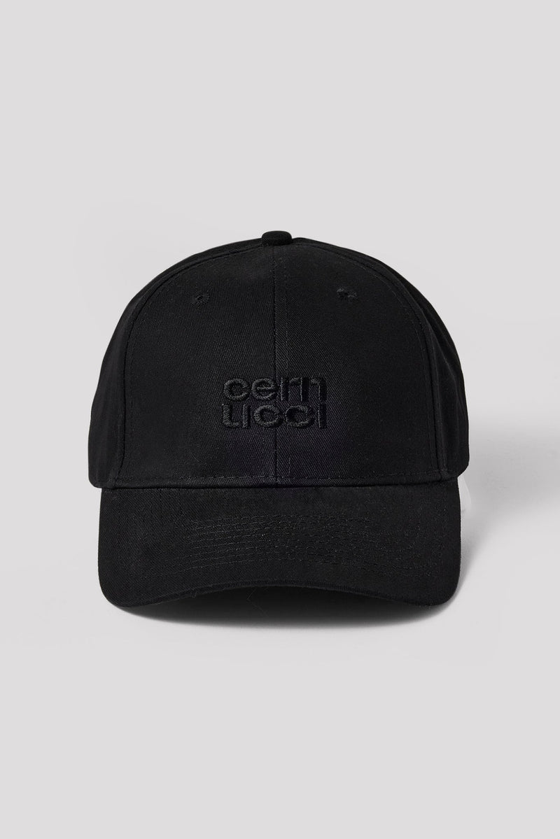 Cernucci Stacked Logo Cap - Black