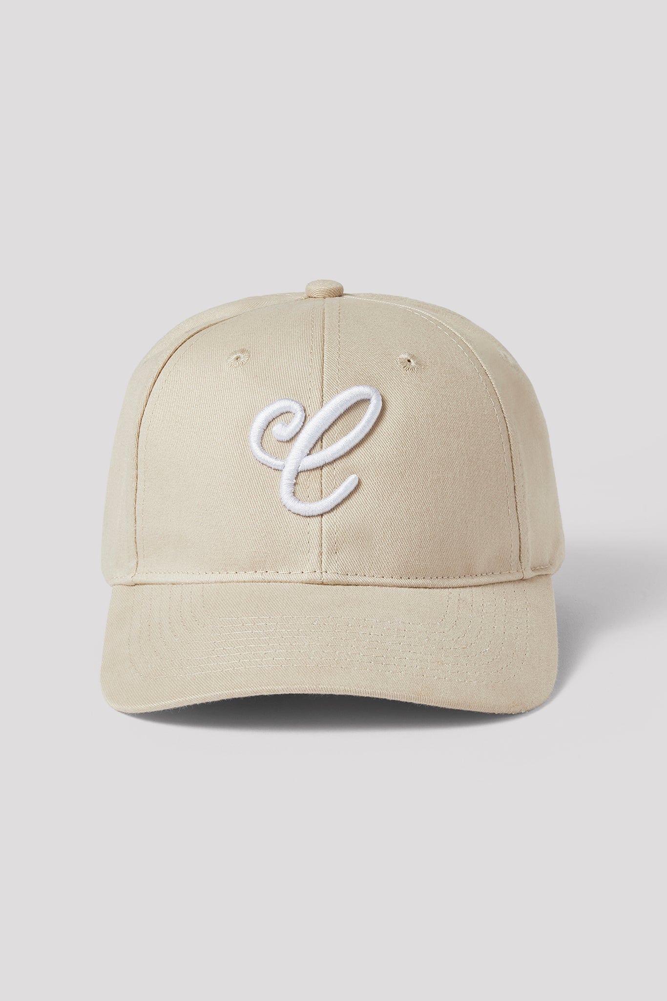 C Script Embroidered Cap - Stone