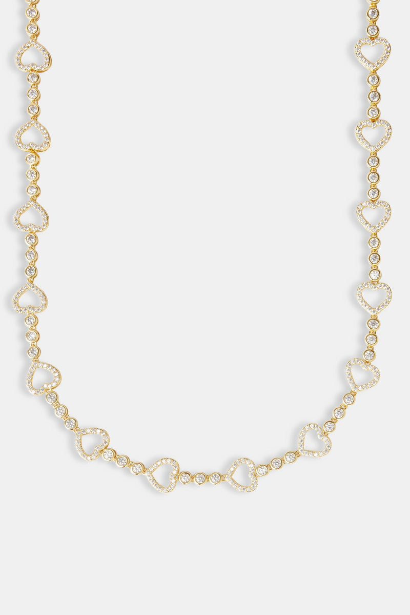 Heart Motif Chain - Gold