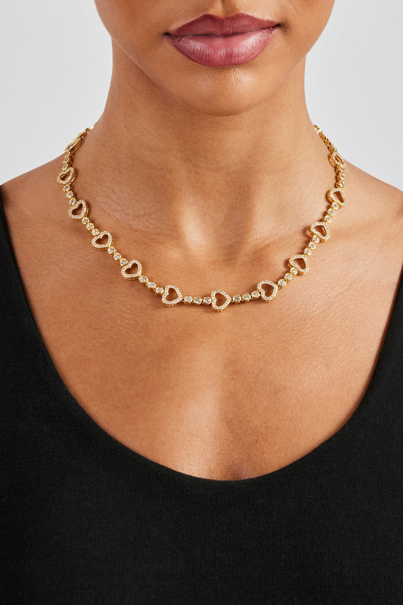 Heart Motif Chain - Gold