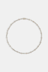 Iced Floral Motif Chain - 8mm